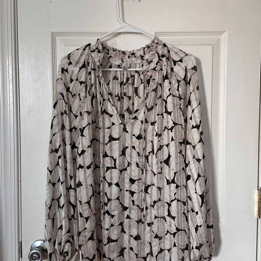 H&M Shell-Print Blouse